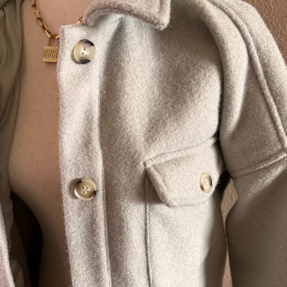 🎈SOLD🎈Light sage wool coat - Picture 7 of 8